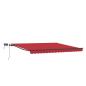 Preview: manuelle einziehbare Markise mit LED Rot 450x350 cm