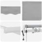 Preview: Automatische Einziehbare Markise Hellgrau 600x300 cm