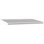 Preview: Manuelle Einziehbare Markise mit LED Hellgrau 600x300 cm