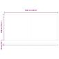 Preview: Manuelle Einziehbare Markise mit LED Hellgrau 600x300 cm