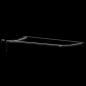 Preview: Manuelle Einziehbare Markise mit LED Hellgrau 600x300 cm