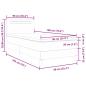 Preview: Boxspringbett mit Matratze ? Schwarzes Einzelbett aus Kunstleder