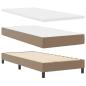 Preview: Boxspringbett mit Matratze Cappuccino 100x200 cm Kunstleder
