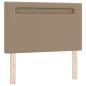 Preview: Boxspringbett mit Matratze Cappuccino 100x200 cm Kunstleder