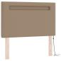 Preview: Boxspringbett mit Matratze Cappuccino 100x200 cm Kunstleder