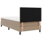 Preview: Boxspringbett mit Matratze Cappuccino 100x200 cm Kunstleder