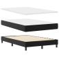 Preview: Boxspringbett mit Matratze Schwarz 120x200 cm Kunstleder