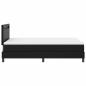 Preview: Boxspringbett mit Matratze Schwarz 120x200 cm Kunstleder
