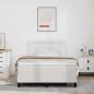 Preview: Boxspringbett mit Matratze Weiß 120x200 cm Kunstleder