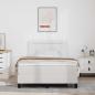 Preview: Boxspringbett mit Matratze Weiß 120x200 cm Kunstleder