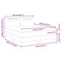 Preview: Boxspringbett mit schwarzer Matratze 140x200 cm aus Kunstleder