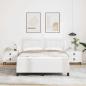 Preview: Boxspringbett mit Matratze Weiß 160x200 cm Kunstleder