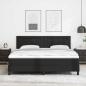 Preview: Boxspringbett mit Matratze Schwarz Super King Faux Leder