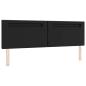 Preview: Boxspringbett mit Matratze Schwarz Super King Faux Leder