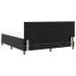 Preview: Boxspringbett mit Matratze Schwarz Super King Faux Leder