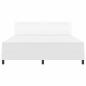 Preview: Boxspringbett mit Matratze Weiß Super King Kunstleder