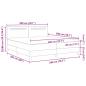 Preview: Boxspringbett mit Matratze Schwarz 200x200 cm Kunstleder