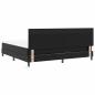 Preview: Boxspringbett mit Matratze Schwarz 200x200 cm Kunstleder