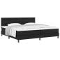 Preview: Boxspringbett mit Matratze Schwarz 200x200 cm Kunstleder