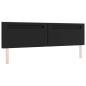 Preview: Boxspringbett mit Matratze Schwarz 200x200 cm Kunstleder