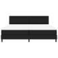 Preview: Boxspringbett mit Matratze Schwarz 200x200 cm Kunstleder