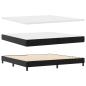 Preview: Boxspringbett mit Matratze Schwarz 200x200 cm Kunstleder