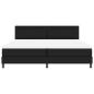 Preview: Boxspringbett mit Matratze Schwarz 200x200 cm Kunstleder