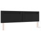 Preview: Boxspringbett mit Matratze Schwarz 200x200 cm Kunstleder