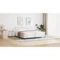 Preview: Boxspringbett mit Matratze Weiß 200x200 cm Kunstleder