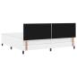 Preview: Boxspringbett mit Matratze Weiß 200x200 cm Kunstleder