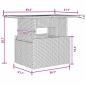 Preview: 6-teilige Garten-Essgruppe mit Kissen Schwarz Poly Rattan Akazie