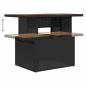 Preview: Gartensofa-set 9 stk. Schwarz und Braun