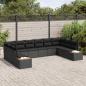 Preview: Gartensofa-set 10 stk. 10-Sitzer Schwarz