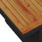 Preview: 7-teiliges Garten Sofa Set mit Kissen Schwarz Poly Rattan