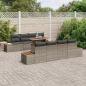 Preview: Garten-Sofa-Set 9 Stk. Grau Poly Rattan