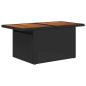Preview: 9-teiliges Garten Sofa Set mit Kissen Schwarz Poly Rattan
