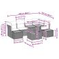 Preview: Garten-Sofa-Set mit Speicher 10 pcs Schwarz Poly Rattan