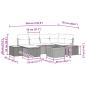 Preview: Gartensofa-set 9 Stk. Schwarz Poly-Rattan