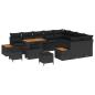 Preview: Gartensofa-set 12 Stk. 11-Sitzanzahl Schwarz