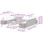 Preview: Gartensofa-set mit Kissen mit Speicher 10 pcs Beige Poly Rattan