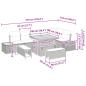 Preview: Gartensofa-set 9 stk. 8-Sitzanzahl Schwarz Poly Rattan