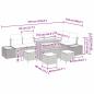 Preview: Gartensofa-set 10 stk. 9-Sitzanzahl Schwarz Poly Rattan