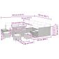 Preview: Gartensofa-set 13 stk. 12-Sitzanzahl Schwarz Poly Rattan