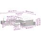 Preview: Gartensofa-set mit Kissen mit Speicher 13 pcs Beige Poly Rattan