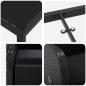 Preview: 5-teiliges Garten-Ess-Set mit Kissen Schwarz Poly-Rattan