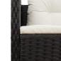Preview: Garten-Sofa-Set Schwarz Synthetisches Rattan Mittel
