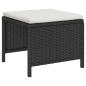Preview: Garten-Sofa-Set Schwarz Synthetisches Rattan Mittel