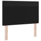Preview: Kopfteil Einfarbig Schwarz 100 cm Kunstleder