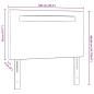 Preview: Kopfteil Einfarbig Cappuccinobraun 100 cm Kunstleder