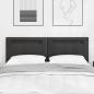 Preview: Kopfteil Einfarbig Schwarz 160 cm Kunstleder